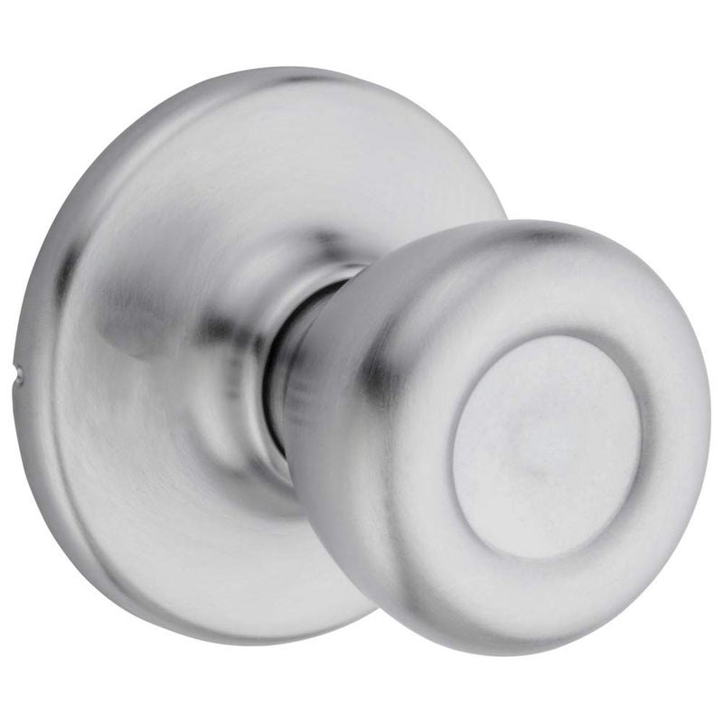 Kwikset Tylo Interior Passage Door Knob  Handle For Closet and Hallway Doors  Non-Locking Doorknob  Satin Chrome - Image 1